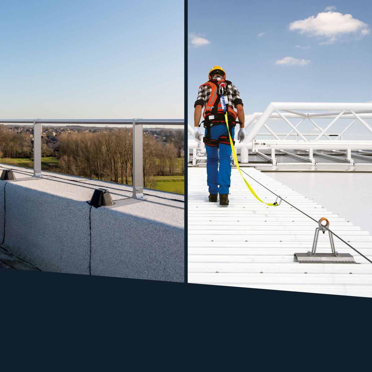 Garde-corps ou ligne de vie | Quelle protection choisir pour travailler sur une toiture en toute sécurité ? 